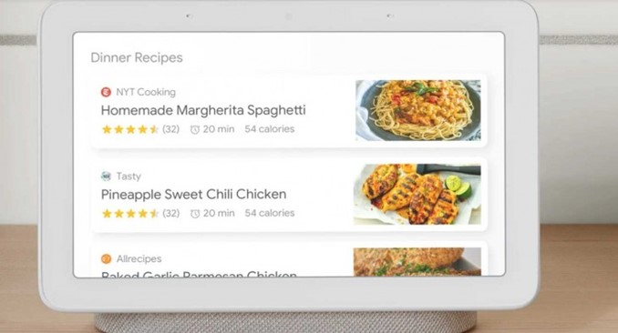 Haz tu comida favorita con Google Home y con recetas fáciles