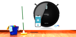 Robot aspirador y friegasuelos Conga controlado por voz Robot aspirador y friegasuelos Conga