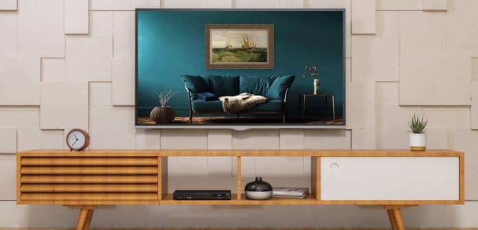 modo ambiente en un Smart TV una obra de Arte