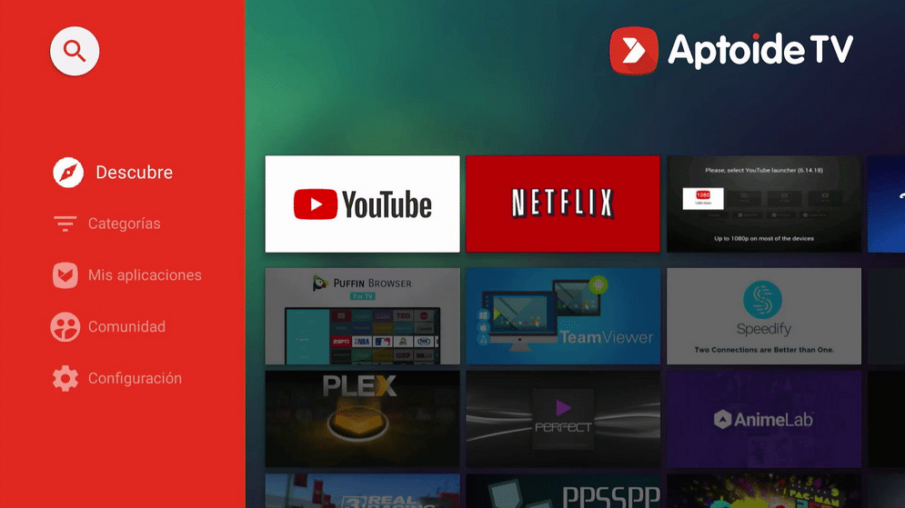 Tienda de aplicaciones Aptoide TV