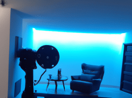 home cinema en casa - Sumérgete en un acogedor oasis en casa Proyector de cine que despliega emocionantes historias en tu pared, iluminando tu alma con comodidad y sueños