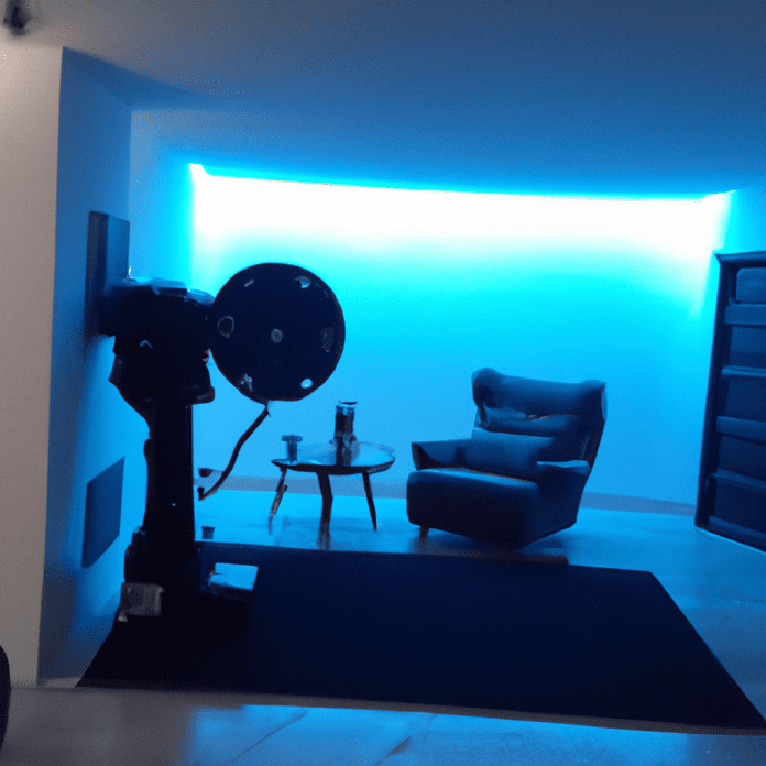 home cinema en casa - Sumérgete en un acogedor oasis en casa Proyector de cine que despliega emocionantes historias en tu pared, iluminando tu alma con comodidad y sueños