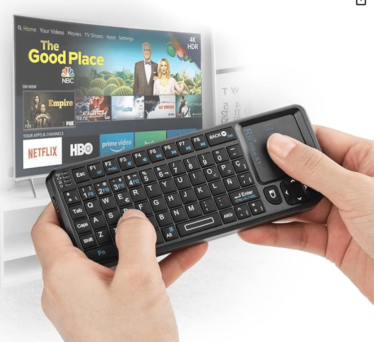 Mini Teclado inalámbrico 2.4GHz con ratón táctil