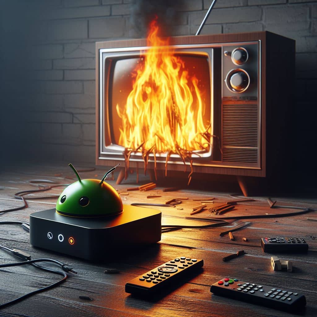 Android TV no Arranca el fuego que se genera al no poder encender tu TV y la frustración que causa