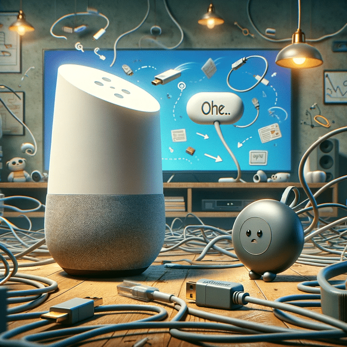 google home no encuentra chromecast Google Home El detective frustrado busca a Chromecast en una sala caótica