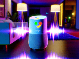 google pon música Descubre cómo el Asistente Virtual de Google transforma tu Sala de Estar en un Oasis Musical Moderno con Altavoces Inteligentes y Luces de Neón