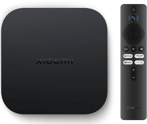 Xiaomi TV Box S (2nd Gen), 4K Ultra HD Streaming Media Player, 2GB RAM 8GB ROM Smart TV Box, Soporta Google TV, Dolby Vision, HDR10+, Dolby Atmos, DTS-HD, Wireless Projection, Dualband-WLAN, Negro  