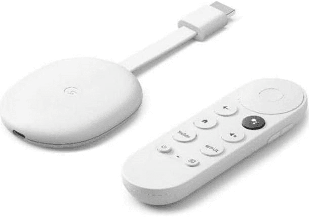 Chromecast con Google TV (HD) Snow: disfruta del entretenimiento en tu televisor con el mando de control por voz. Mira películas, programas, Netflix, NOWTV y más  