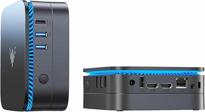 NiPoGi AK1 Pro Mini PC 16GB DDR4 512GB ROM,Ιntel Celeron N5105 Mini Ordenadors de Sobremesa,Mini Ordenador con 2xHDMI,4K,Dual WiFi,BT4.2,RJ45-LAN